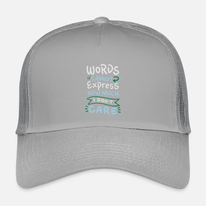 Words cannot express how much I don't care Kinder Trucker-Cap
