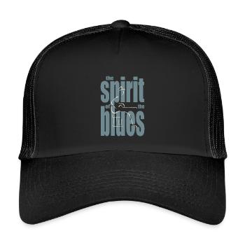 The spirit of the blues - Casquette trucker enfant - noir/noir - Devant