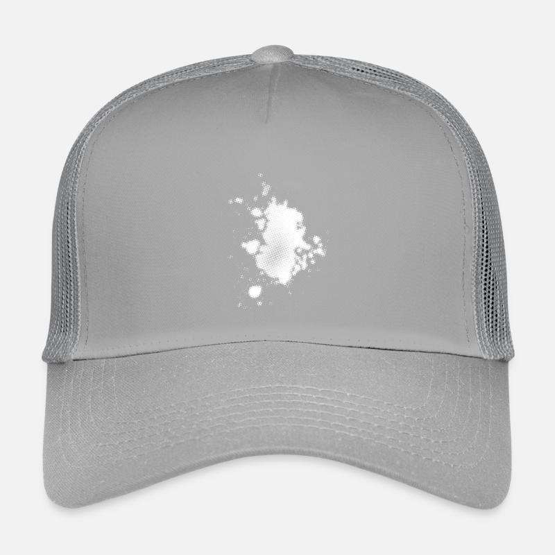 Flash, Punktehintergrund asymmetrisch | rasterized Kinder Trucker-Cap