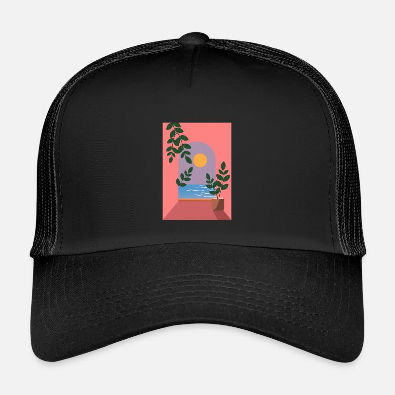 Mediterranean sea view Kids’ Trucker Cap