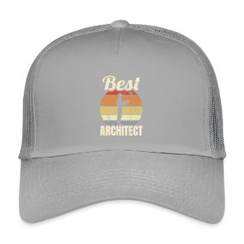 Great architect - Kids’ Trucker Cap - light grey - Front