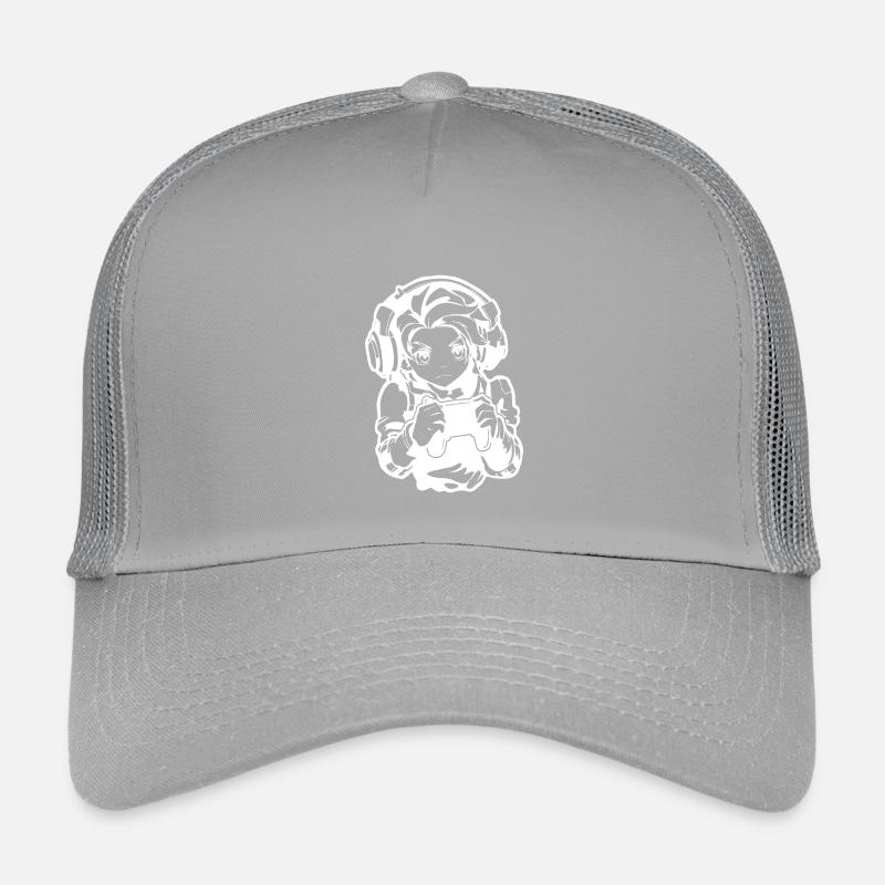 Gamer Junge Zeichnung Kinder Trucker-Cap