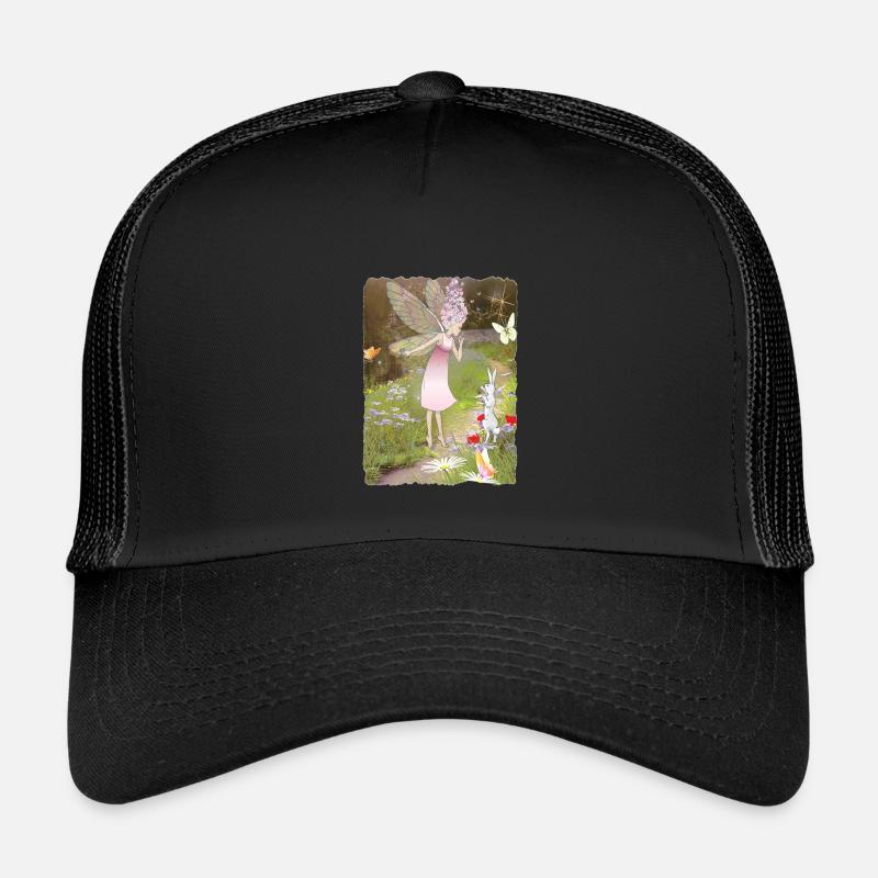 Ostara und Max - Kinder Trucker-Cap - Schwarz/Schwarz