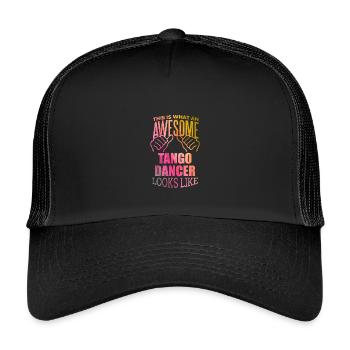 tango - Casquette trucker enfant - noir/noir - Devant