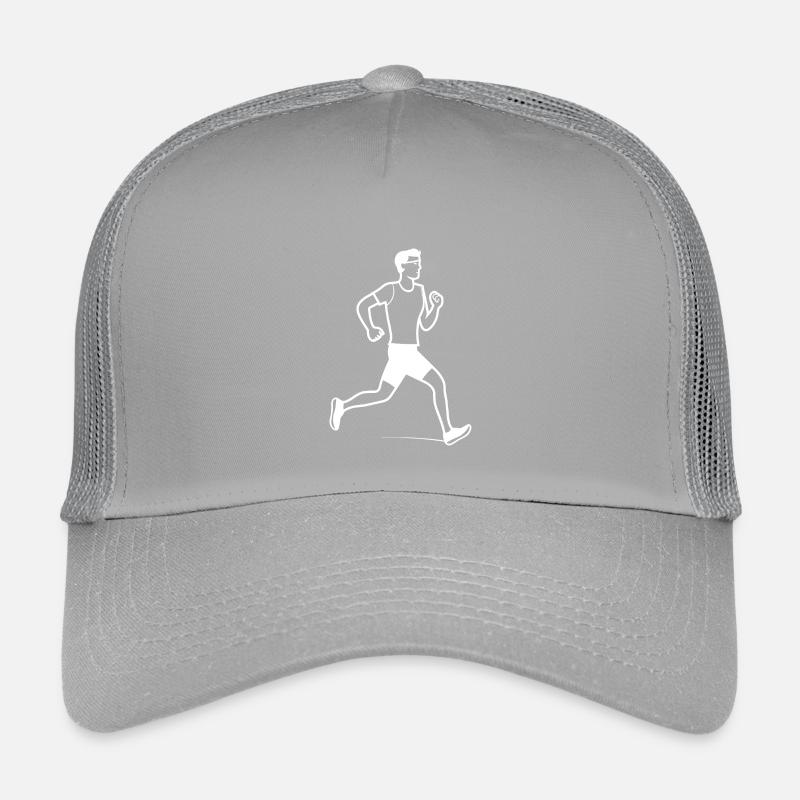 Dessin au trait de coureur garçon Casquette trucker enfant