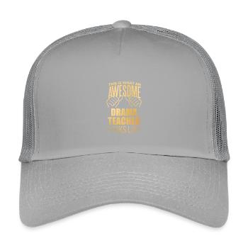 drame - Casquette trucker enfant - gris clair - Devant
