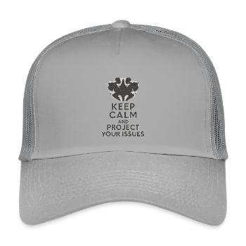 Gardez votre calme et projetez vos issus - Casquette trucker enfant - gris clair - Devant