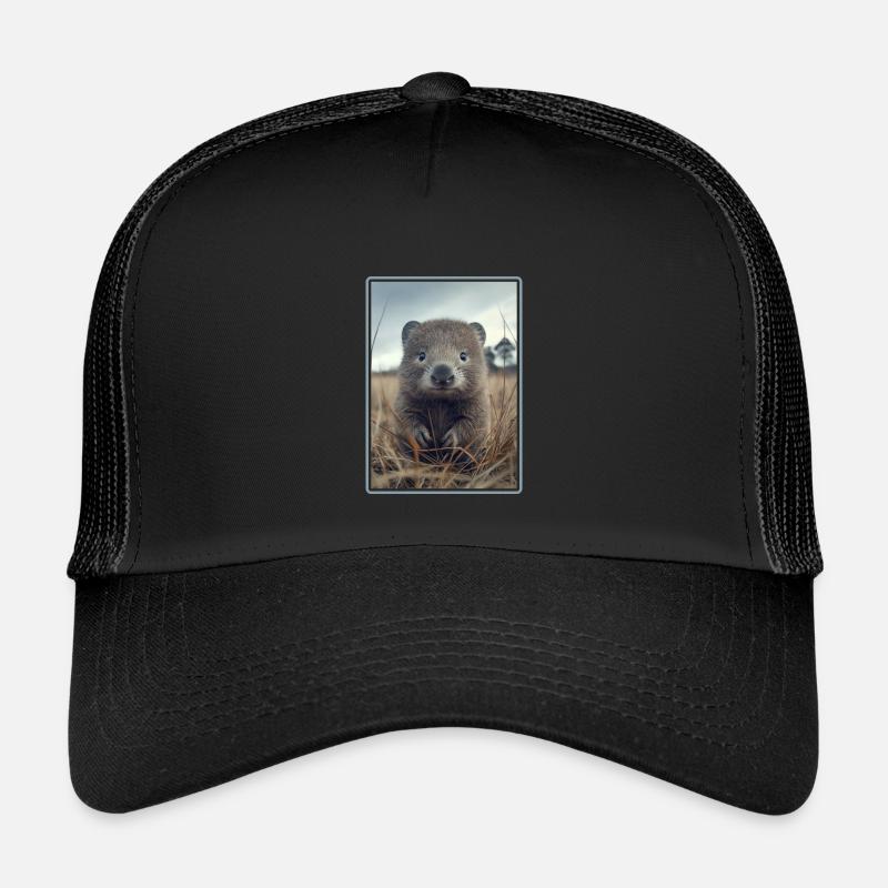 Wombats Wombat - Kinder Trucker-Cap - Schwarz/Schwarz