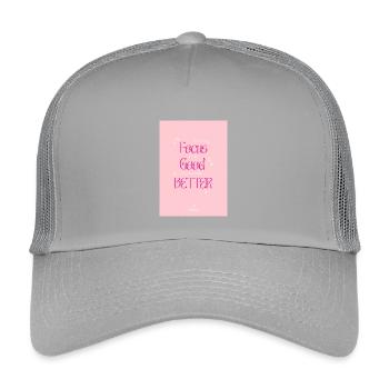 When you Focus on the Good the good gets better - Kids’ Trucker Cap - light grey - Front