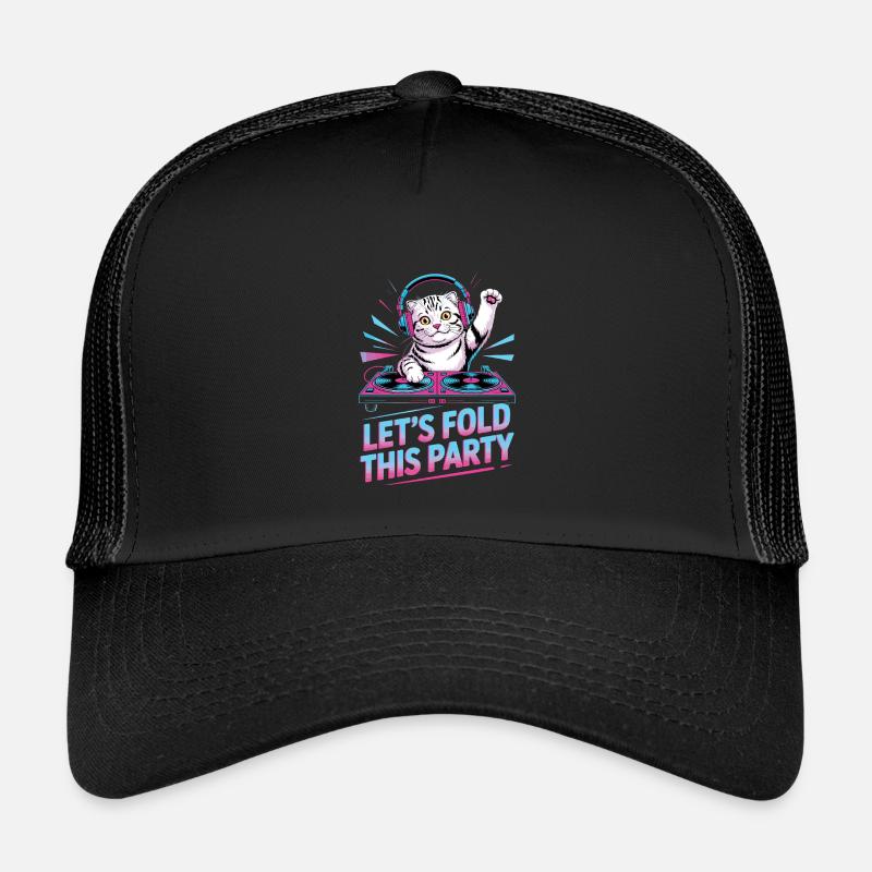DJ Humor Tier Schottisch Fold Chat Kinder Trucker-Cap