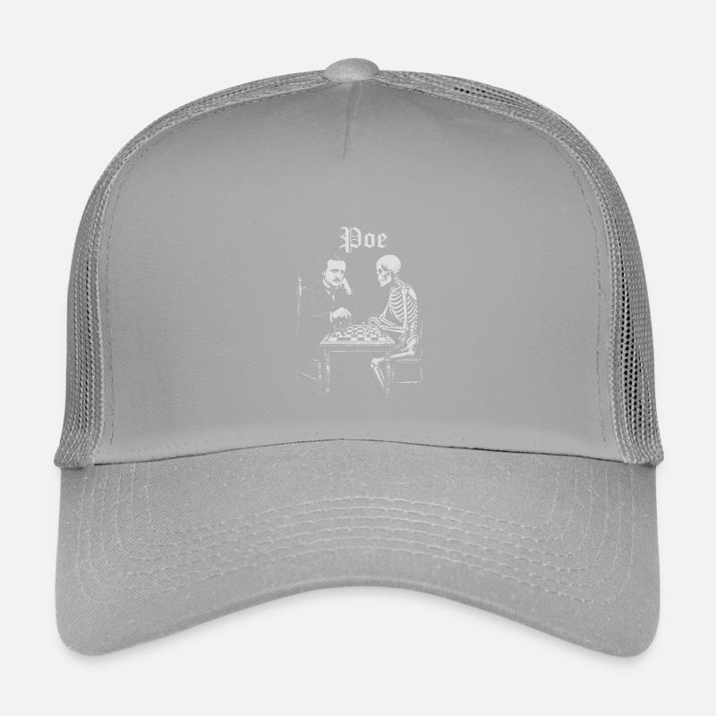 Poe and Skeleton Chess Duel Kids’ Trucker Cap