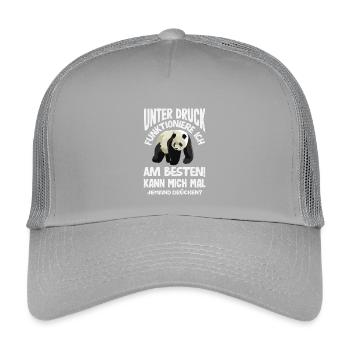 Je fonctionne mieux sous pression - Casquette trucker enfant - gris clair - Devant