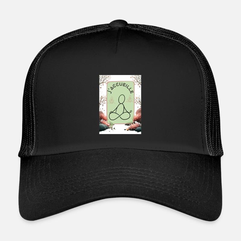 Begrüßungsflöte - Kinder Trucker-Cap - Schwarz/Schwarz