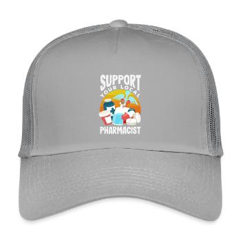 Pharmacien Technicien Pharmaceutique - Casquette trucker enfant - gris clair - Devant
