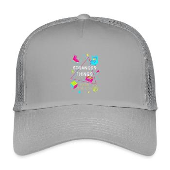 80s Neon Retro Gaming - Kids’ Trucker Cap - light grey - Front