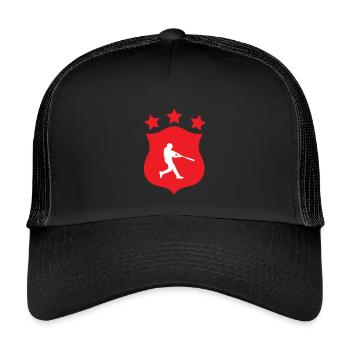 Baseball - Sport - Casquette trucker enfant - noir/noir - Devant