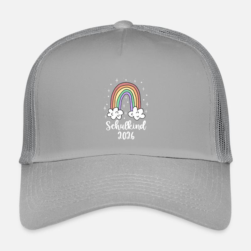 Schulkind 2026 Einschulung Mädchen Regenbogen Kinder Trucker-Cap