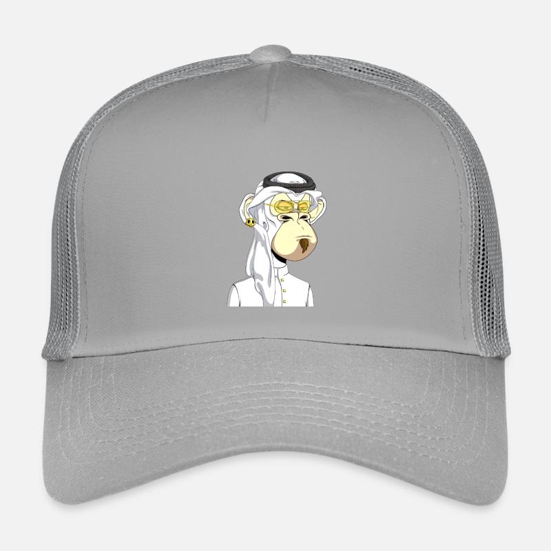 Singe avec des lunettes dorées Casquette trucker enfant