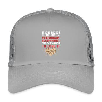 Veterinär Sekretärin Tierarzt Rezeptionist - Kinder Trucker-Cap - Hellgrau - Vorne