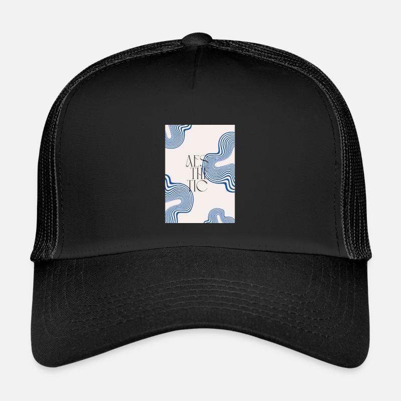 Ästhetisch - Kinder Trucker-Cap - Schwarz/Schwarz