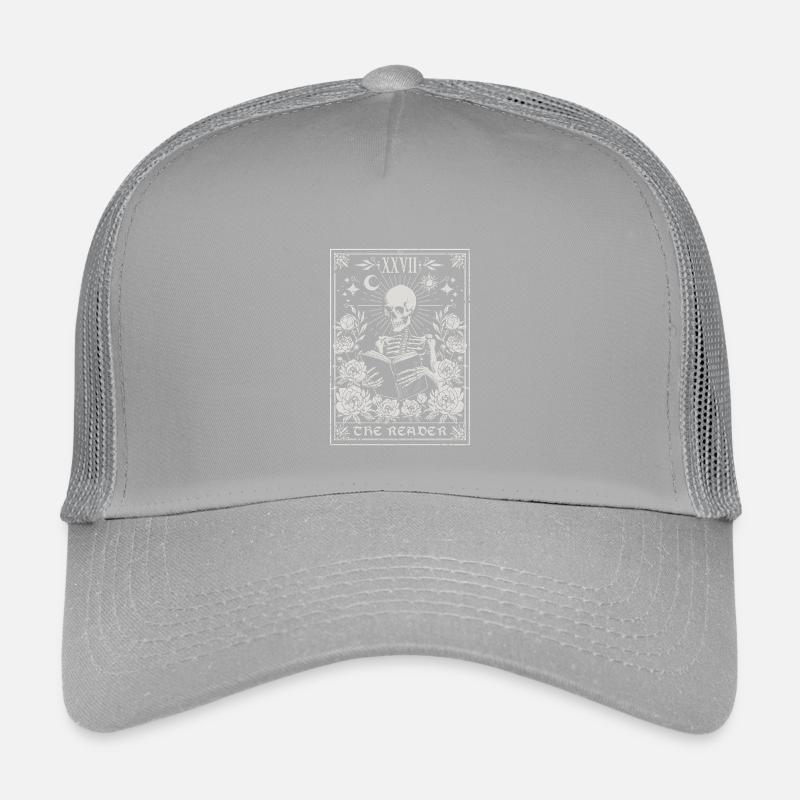 The Reader Tarot - Gothic Skeleton Among Flowers Kids’ Trucker Cap