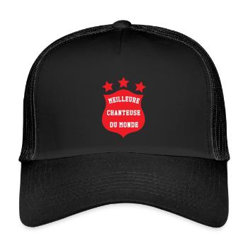 Beste weibliche Sängerin – Herausragendes Stimmtalent - Kinder Trucker-Cap - Schwarz/Schwarz - Vorne