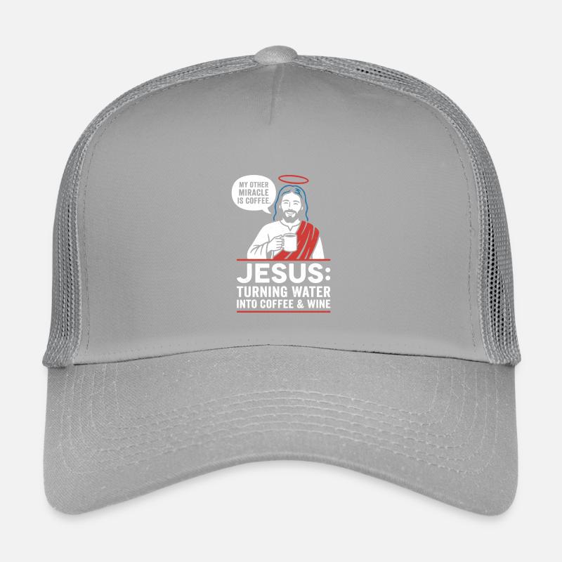Graphique du miracle du café Jésus Casquette trucker enfant