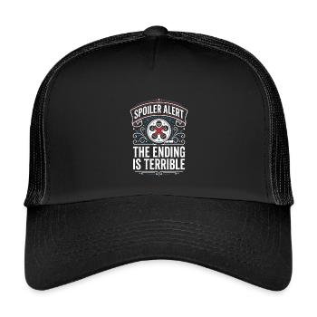 Spoiler Alarm: Das Ende ist furchtbar - Kinder Trucker-Cap - Schwarz/Schwarz - Vorne