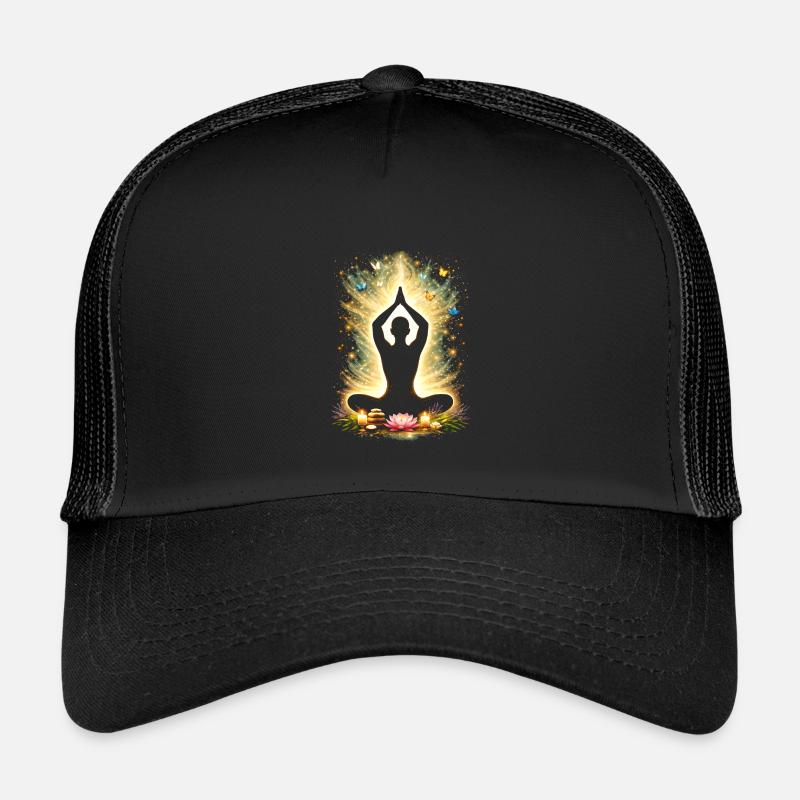 Yoga Pleine Conscience Énergie Conception de Silhouettes Casquette trucker enfant