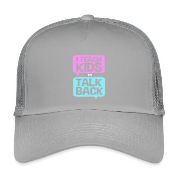 Speech Therapist Speech Therapist - Kids’ Trucker Cap - light grey - Front