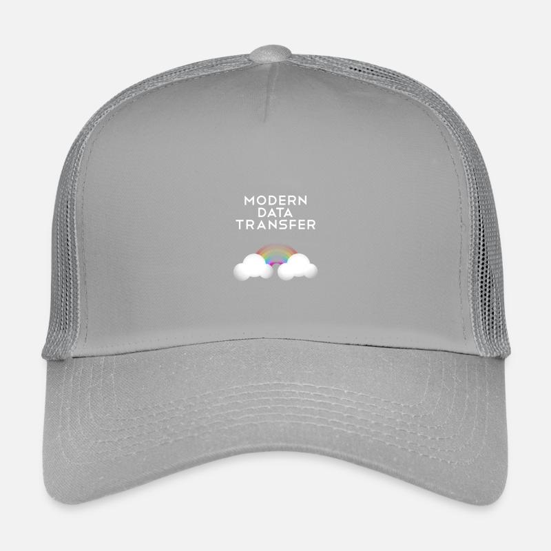 Moderne Datentransfer Wolken Informatiker Geschenk Kinder Trucker-Cap