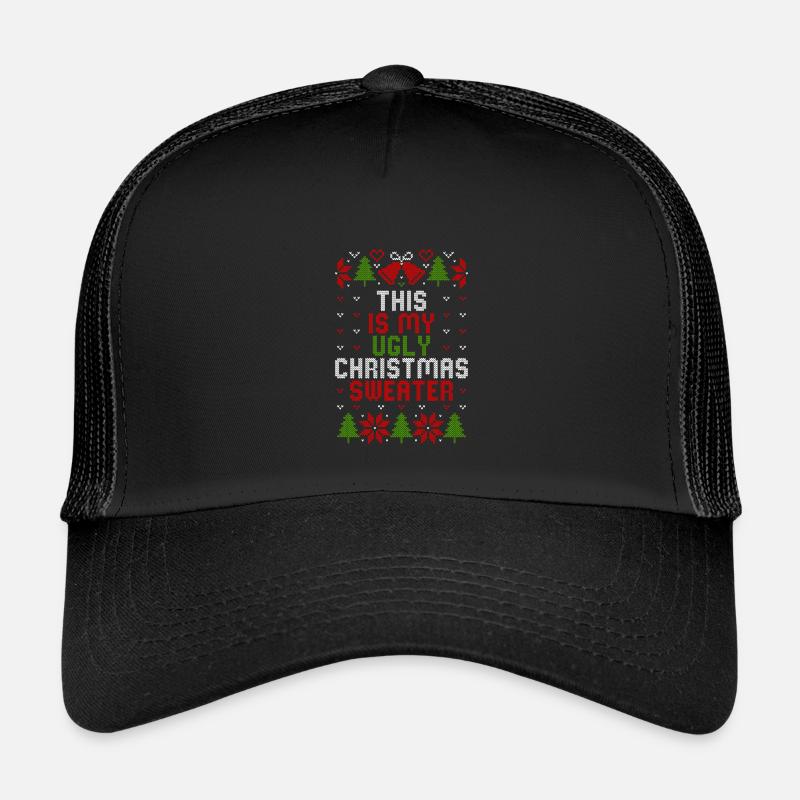 This is my ugly christmas sweater - Kinder Trucker-Cap - Schwarz/Schwarz