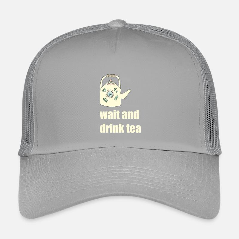 attendre et boire du thé Casquette trucker enfant