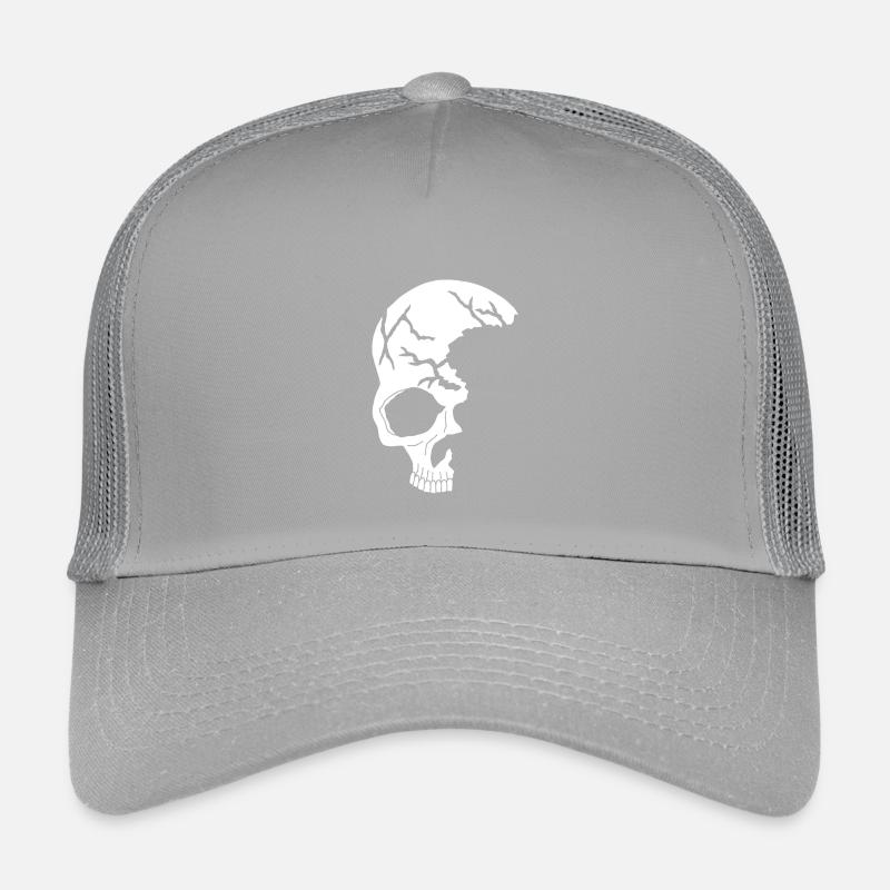 weißer Halbschädel Kinder Trucker-Cap