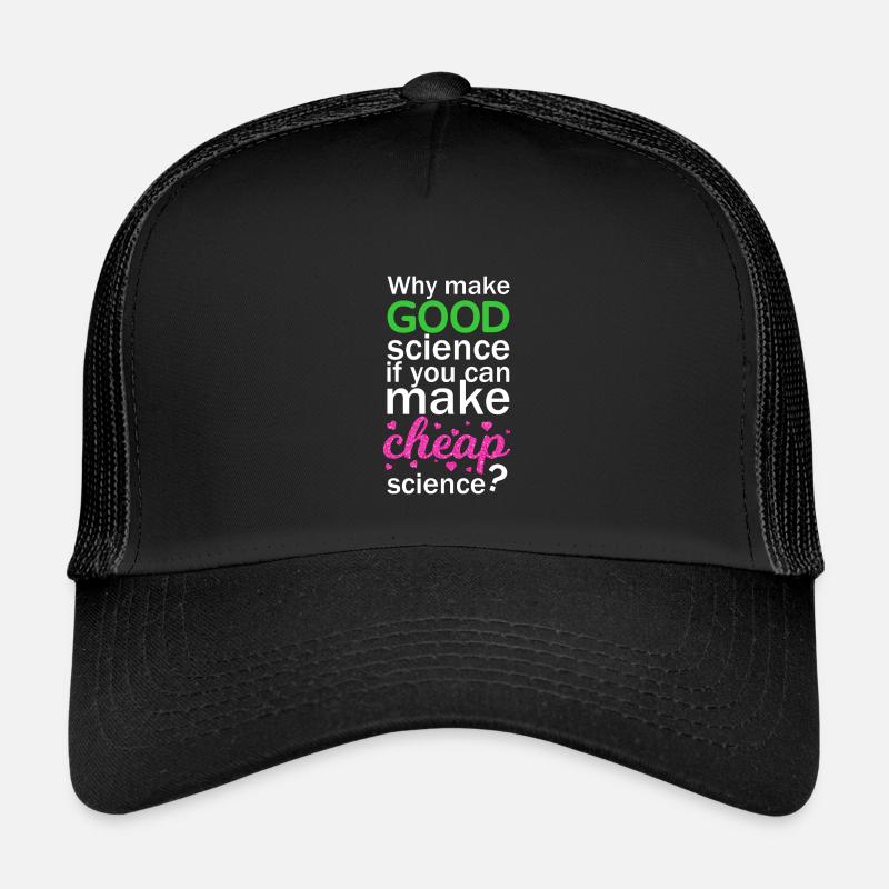 Cheap Science - Kinder Trucker-Cap - Schwarz/Schwarz