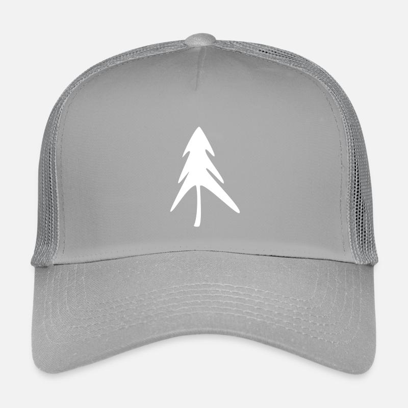 Fir Vector White Christmas Minimalist Decoration Kids’ Trucker Cap