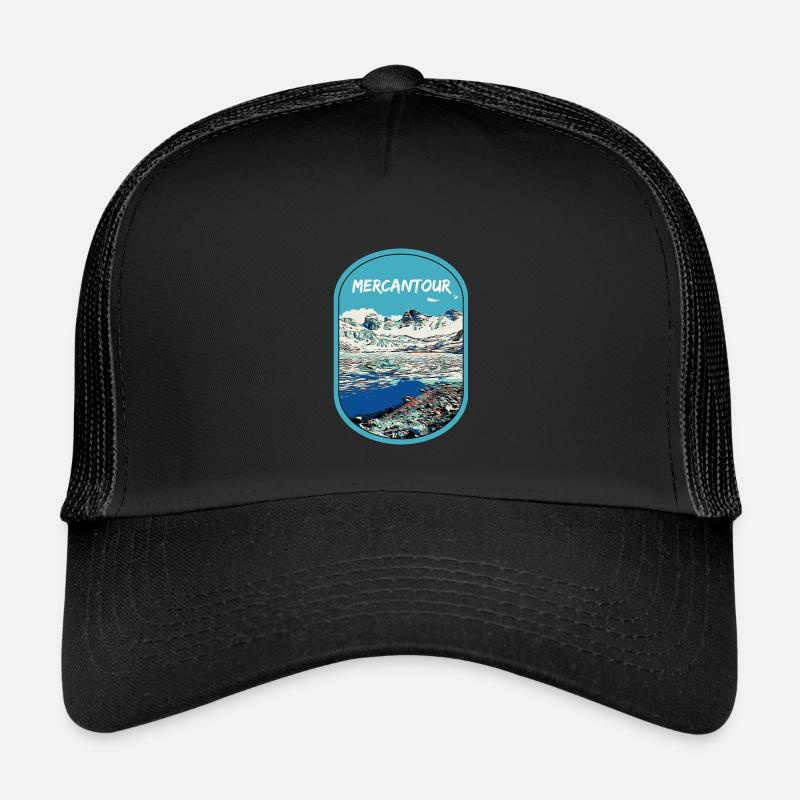 Illustration originale des lacs du Parc Mercantour Casquette trucker enfant