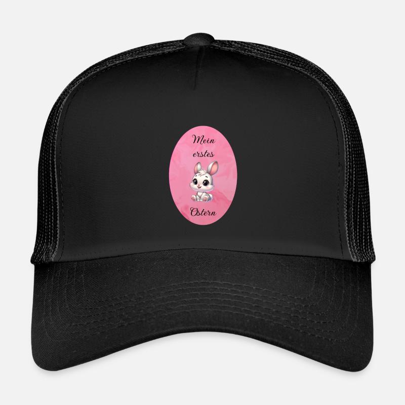 mein erstes Ostern - Kinder Trucker-Cap - Schwarz/Schwarz