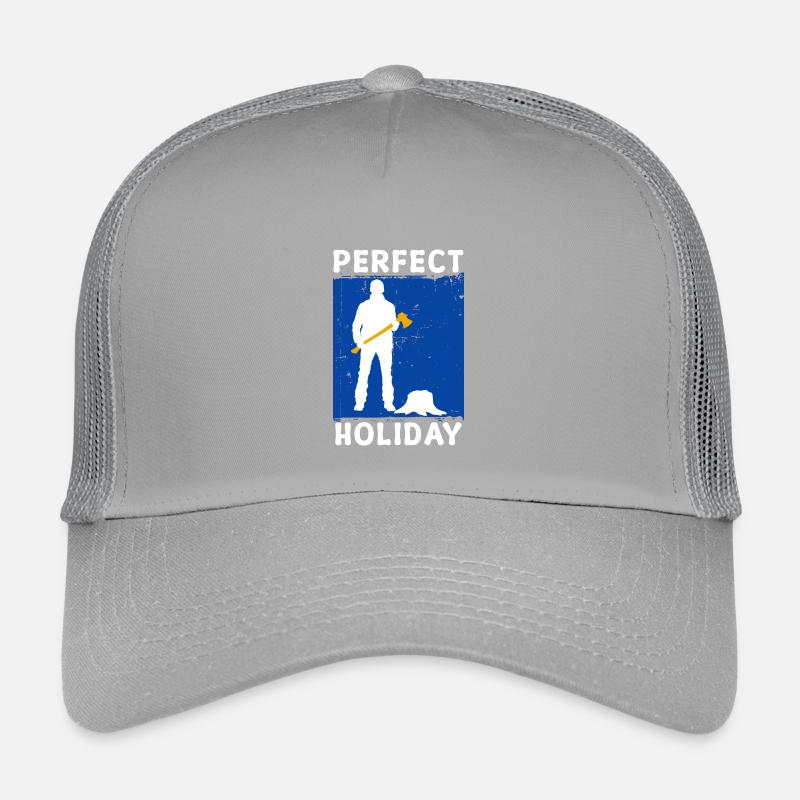 Hache déclaration bois bois bûcheron boiseries Casquette trucker enfant