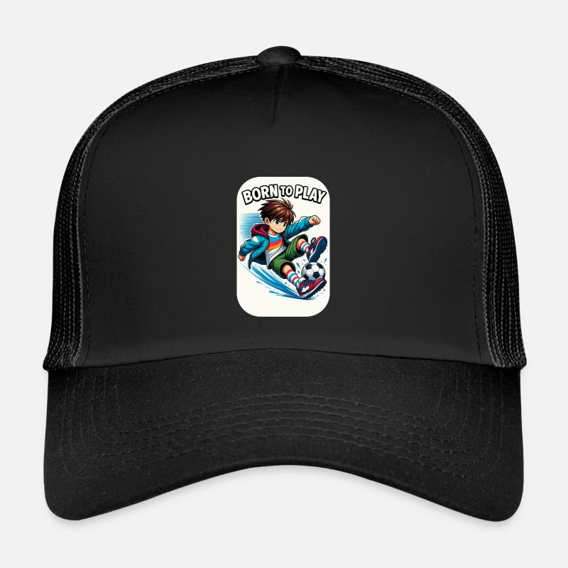 Kicker Kid - Kinder Trucker-Cap - Schwarz/Schwarz