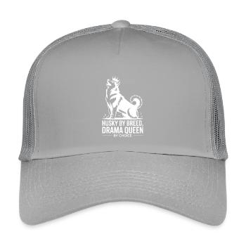 Husky Par race Drame Reine Par choix - Casquette trucker enfant - gris clair - Devant
