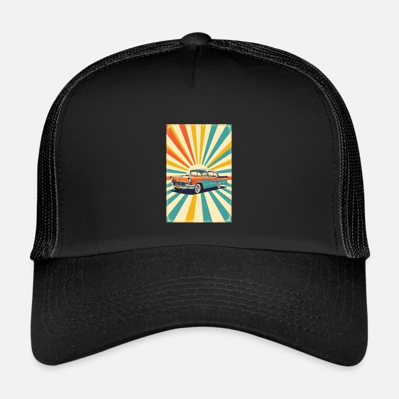 Retro Cruiser - Kids’ Trucker Cap - black/black