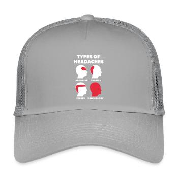 Psychologie Maux de tête - Casquette trucker enfant - gris clair - Devant