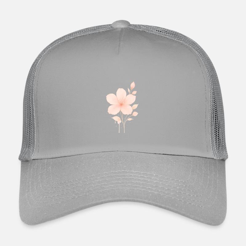 Pfirsich Rosé Blüten Wasserfarbe Kinder Trucker-Cap