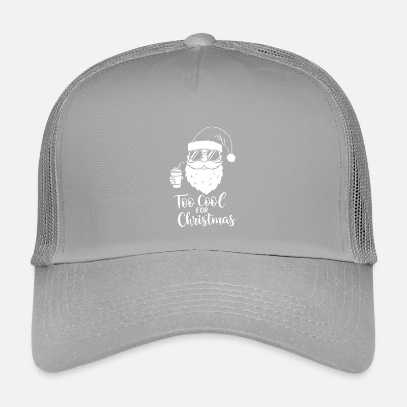 Too Cool For Christmas Santa Stil Kinder Trucker-Cap