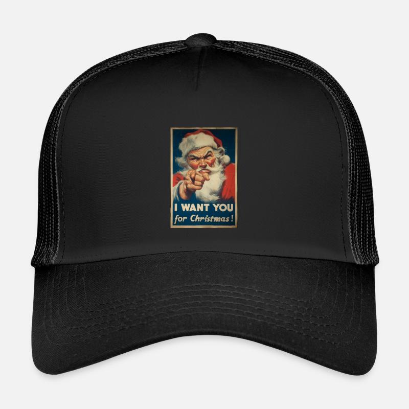 Weihnachtsmann Werbeplakat Kinder Trucker-Cap