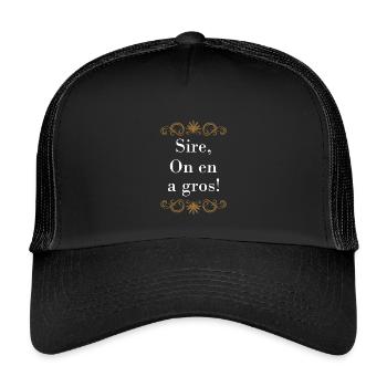 Funny Quote Perceval - Kids’ Trucker Cap - black/black - Front