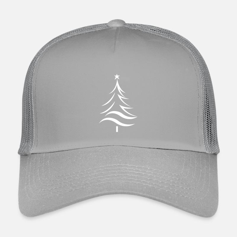 Weihnachtsbaum Silhouette Stil Kinder Trucker-Cap