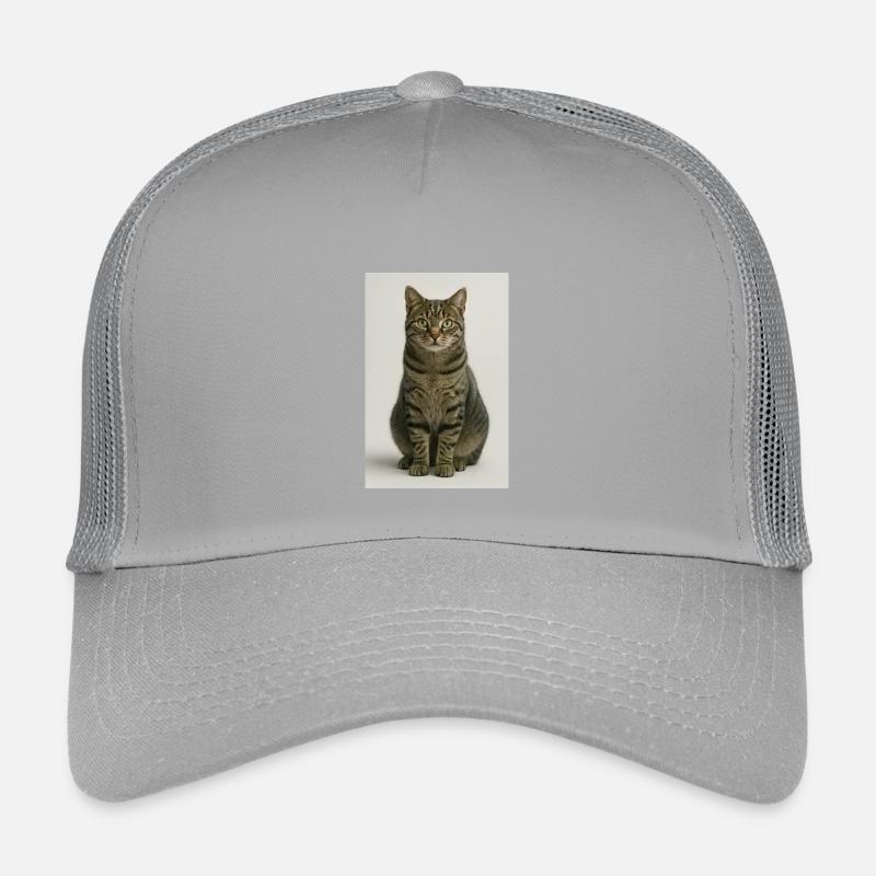 Seated tabby cat portrait Kids’ Trucker Cap