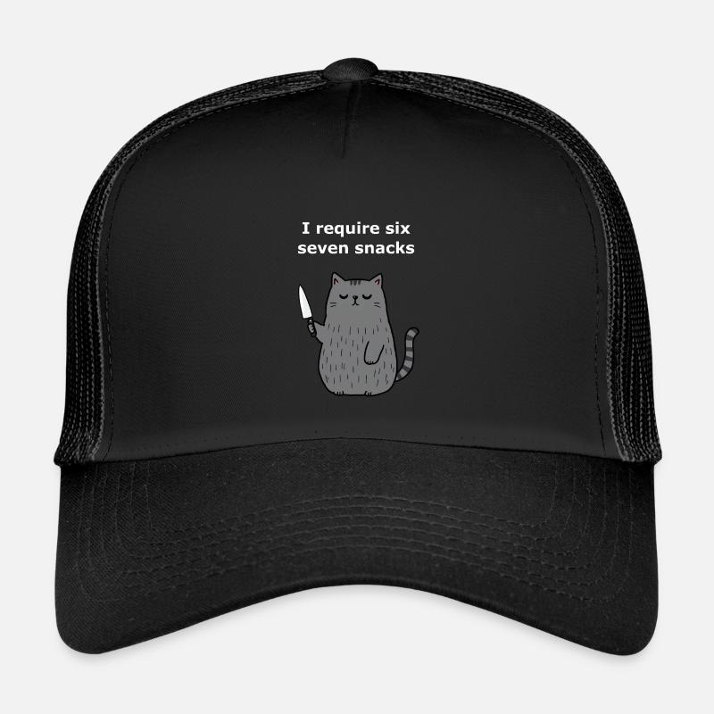 6-7 Mème Internet 6 7 Snack Cat Casquette trucker enfant